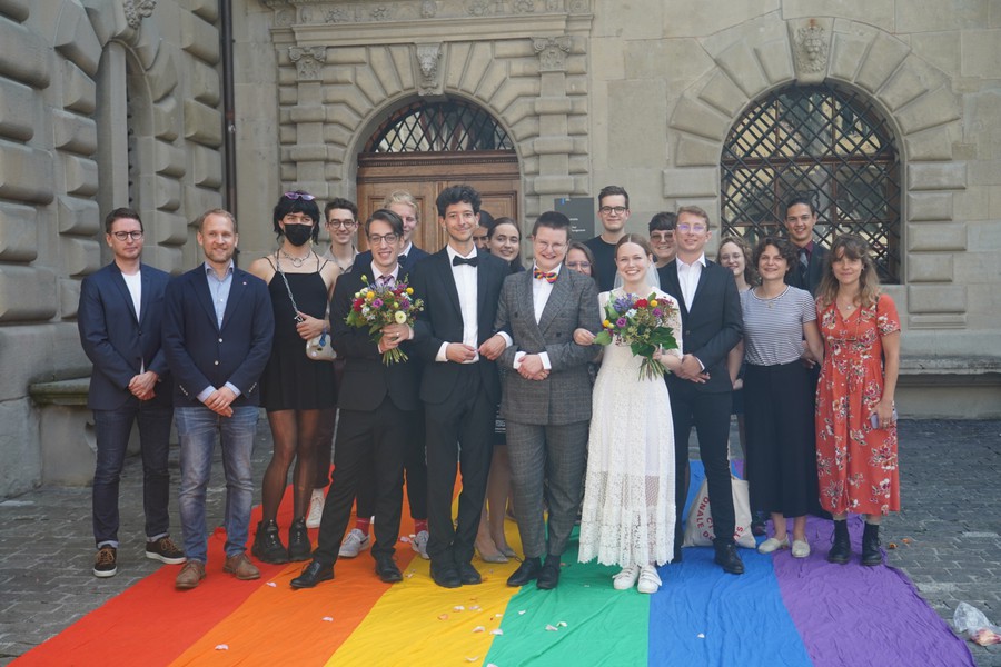Guerilla-Hochzeit für die Ehe für Alle